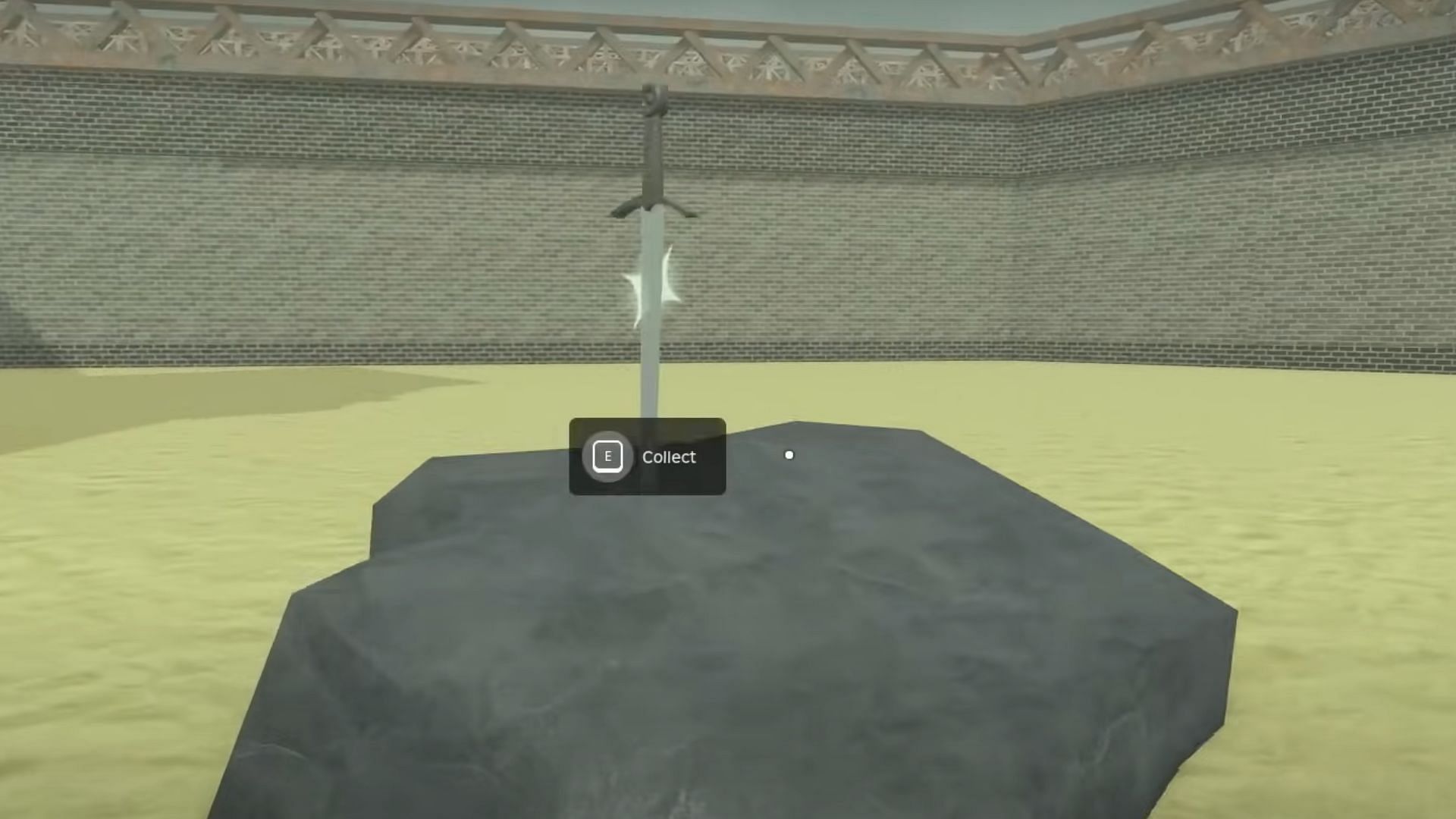 The Excalibur sword possesses high damage (Image via Roblox)